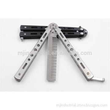 Practice Training Butterfly Balisong Style Knife Butterfly Comb Knife.
